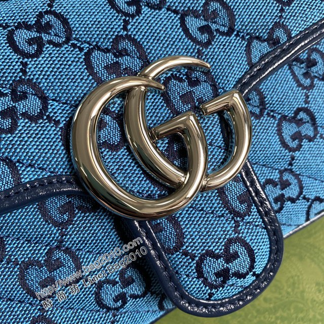 Gucci新款包包 古馳鏈條單肩斜挎包 Gucci全皮GG Marmont系列經典女包 446744  ydg3269